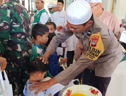 Polsek Jaro Hadiri Santunan Anak Yatim