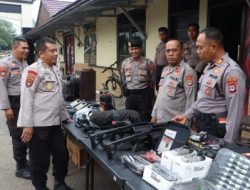 Tim Supervisi Ditsamapta Polda Kalsel Inspeksi Administrasi dan Peralatan Sat Samapta Polres Tabalong